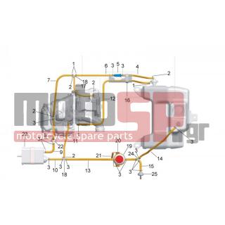 Aprilia - SPORT CITY ONE 125 4T E3 2010 - Κινητήρας/Κιβώτιο Ταχυτήτων - Circuit recovering gasoline fumes - CM177919 - Σωλήνας