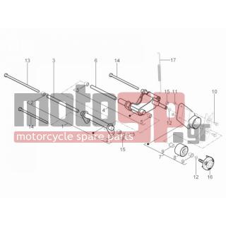 Aprilia - SPORT CITY ONE 125 4T E3 2009 - Engine/Transmission - connecting rod - 597374 - Roller cage
