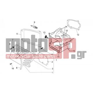 Aprilia - SPORT CITY ONE 50 4T 2V E2 2010 - Κινητήρας/Κιβώτιο Ταχυτήτων - COVER head - 830248 - Ειδική βίδα