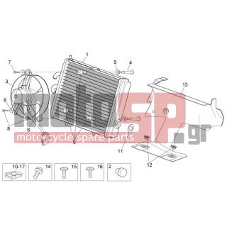 Aprilia - SPORT CITY STREET 300 4T 4V E3 2012 - Κινητήρας/Κιβώτιο Ταχυτήτων - RADIATOR - 254485 - ΑΣΦΑΛΕΙΑ ΜΕΓΑΛΗ (6Χ100 MM)