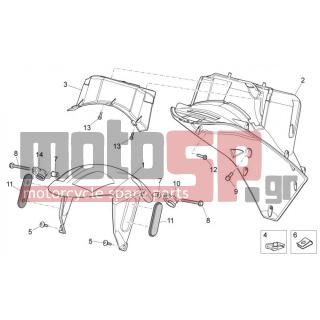 Aprilia - SR 50 CARB 2014 - Body Parts - Bodywork FRONT IV - AP8226802 - ΦΤΕΡΟ ΜΠΡΟΣ SR 50 DIT 04/05