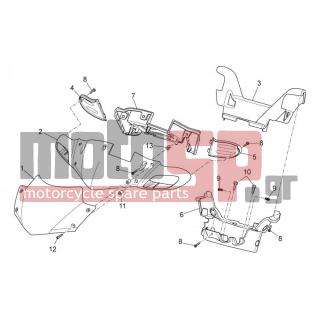 Aprilia - SR 50 CARB 2014 - Body Parts - Bodywork FRONT I - AP8102381 - ΚΛΙΠΣ