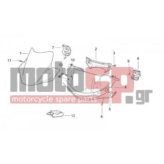 Aprilia - SR 50 H2O (DITECH+CARB) 2004 - Body Parts - Bodywork FRONT I - AP8152302 - ΒΙΔΑ M5X12