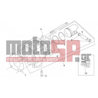 Aprilia - SR 50 H2O (DITECH+CARB) 2001 - Engine/Transmission - Cylinder with piston - AP5RER000079 - ΠΙΣΤΟΝΙ d42
