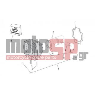 Aprilia - SR 50 H2O NEW (IE+CARB) 2004 - Engine/Transmission - Cylinder with piston - 4878020004 - ΠΙΣΤΟΝΙ STD SCOOTER 50CC 2T (40,05) CAT4