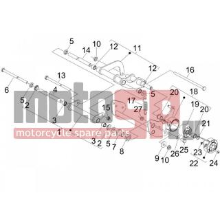 Aprilia - SR MAX 125 2012 - Suspension - rocking arm - 647872 - ΚΑΠΑΚΙ ΣΥΝΕΜΠΛΟΚ NEXUS 125300