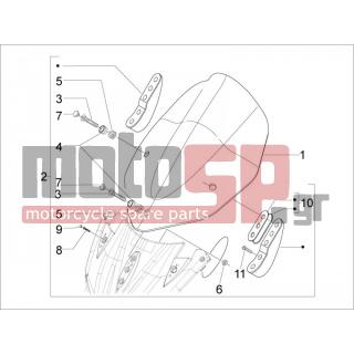 Aprilia - SR MAX 300 2012 - Body Parts - Windshield - Glass - 656527 - ΖΕΛΑΤΙΝΑ ΦΕΡΙΓΚ NEXUS E3 07> 57cm MODERN