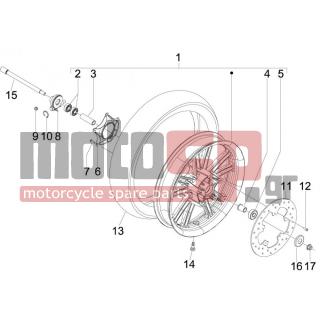 Aprilia - SR MAX 300 2013 - Frame - front wheel - 666380 - Ελαστικό εμπρός (Michelin) 120/70-15