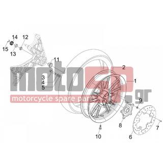 Aprilia - SR MAX 300 2013 - Πλαίσιο - rear wheel - 12789 - Κοπίλια