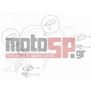 Aprilia - SR MOTARD 125 4T E3 2012 - Electrical - Switchgear - Switches - Buttons - Switches