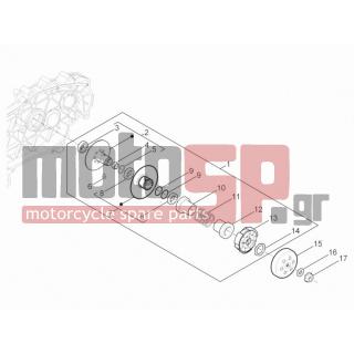 Aprilia - SR MOTARD 125 4T E3 2013 - Κινητήρας/Κιβώτιο Ταχυτήτων - drifting pulley - 872877 - ΕΛΑΤΗΡΙΟ ΚΟΜΠΛΕΡ SKIPPER 4T