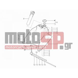 Aprilia - SR MOTARD 125 4T E3 2013 - Body Parts - tank - CM001912 - ΚΟΛΛΙΕΣ