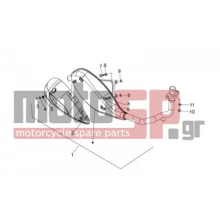 Aprilia - SR MOTARD 125 4T E3 2012 - Exhaust - silencers - 827526 - ΡΟΔΕΛΑ