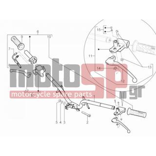 Aprilia - SR MOTARD 125 4T E3 2013 - Frame - Wheel - brake Antliases - 646832 - Μανέτα φρένου (Heng Tong)