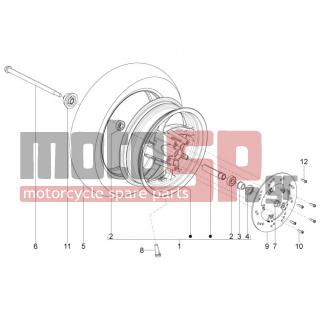 Aprilia - SR MOTARD 125 4T E3 2013 - Πλαίσιο - front wheel - 853075 - Κάλυμμα 120/70-14