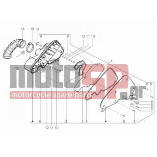 Aprilia - SR MOTARD 125 4T E3 2012 - Engine/Transmission - Air filter - B013216 - ΘΑΛΑΜΟΣ ΦΙΛΤΡΟΥ SR MOT 125/DERBI VARIANT