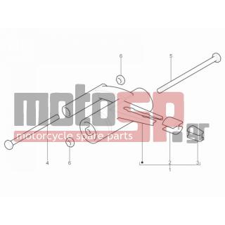 Aprilia - SR MOTARD 50 2T E3 2013 - Suspension - rocking arm - 2440 - Self locking nut M10
