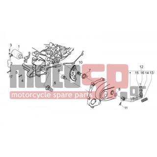 Aprilia - SR MOTARD 50 2T E3 2012 - Engine/Transmission - Start - Electric starter - 483537 - ΓΡΑΝΑΖΙ ΜΑΝΙΒ SCOOTER 50-80