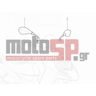 Aprilia - SR MOTARD 50 2T E3 2012 - Πλαίσιο - Mirror / s - CM180601 - ΚΑΘΡΕΠΤΗΣ TYPHOON MY10 ΔΕΞ