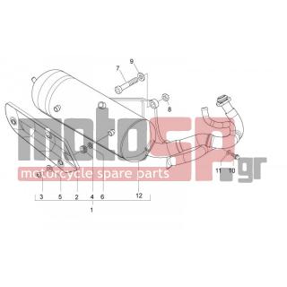 Aprilia - SR MOTARD 50 2T E3 2012 - Exhaust - silencers - 487665 - ΛΑΣΤΙΧΑΚΙ ΠΡΟΦΥΛ ΕΞΑΤΜ RUN-TYP-FLY-SPCIT