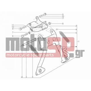 Aprilia - SR MOTARD 50 2T E3 2012 - Πλαίσιο - Stands - 16408 - Ροδέλα ελαστική 13,75x8,15x4,5