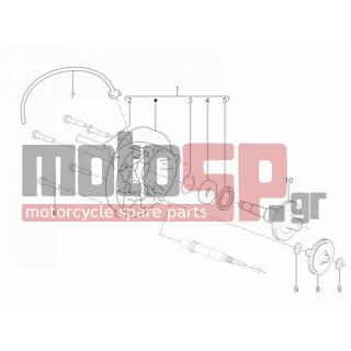 Aprilia - SR MOTARD 50 2T E3 2013 - Engine/Transmission - complex reducer - CM162201 - ΣΩΛΗΝΑΚΙ ΕΞΑΕΡ LIBERTY-BEVERLY-CARN