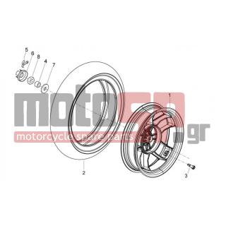 Aprilia - SR MOTARD 50 2T E3 2013 - Frame - rear wheel - 270991 - ΒΑΛΒΙΔΑ ΤΡΟΧΟΥ TUBELESS D=12mm
