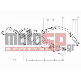 Aprilia - SR MOTARD 50 2T E3 2012 - Κινητήρας/Κιβώτιο Ταχυτήτων - Secondary air filter casing - 827444 - Σφιχτήρας