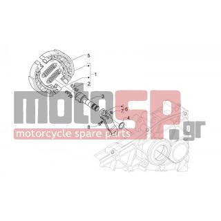 Aprilia - SR MOTARD 50 2T E3 2013 - Brakes - Rear brake - Jaws - 828863 - Βίδα ΤΕ με ροδέλα