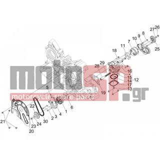 Aprilia - SRV 850 4T 8V E3 2013 - Κινητήρας/Κιβώτιο Ταχυτήτων - OIL PUMP - 833722 - ΒΙΔΑ ΓΡΑΝΑΖΙΟΥ ΤΡ ΛΑΔΙΟΥ GP800