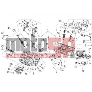 Aprilia - TUONO V4 R APRC ABS 1000 2014 - Engine/Transmission - Head - valves - 857048 - ΒΙΔΑ M5x16