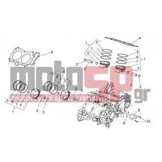 Aprilia - TUONO V4 R APRC ABS 1000 2014 - Engine/Transmission - Cylinder - Piston - 857107 - ΠΕΙΡΟΣ ΠΙΣΤΟΝΙΟΥ RSV 4 FAC-R-APRC