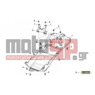 Aprilia - TUONO V4 R APRC ABS 1000 2014 - Body Parts - Space under the seat - AP8152302 - ΒΙΔΑ M5X12