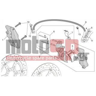 Aprilia - TUONO V4 R STD APRC 1000 2011 - Brakes - Caliper FRONTth. BRAKE - AP8152414 - ΒΙΔΑ