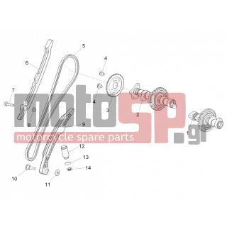 Aprilia - TUONO V4 R STD APRC 1000 2011 - Engine/Transmission - Share BACK cylinder - 897444 - Αλυσίδα διανομής