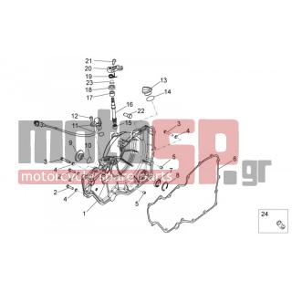 Aprilia - TUONO V4 R STD APRC 1000 2011 - Engine/Transmission - CLUTCH COVER - AP8152279 - ΒΙΔΑ M6x20