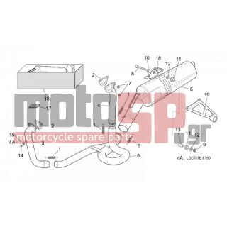 Aprilia - TUONO RSV 1000 2002 - Exhaust - Exhaust - AP8119414 - ΦΛΑΝΤΖΑ ΕΞΑΤΜ