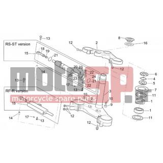 Aprilia - TUONO RSV 1000 2002 - Frame - Steering wheel - AP8104566 - Καθρέφτης