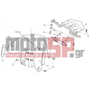 Aprilia - TUONO RSV 1000 2008 - Body Parts - Coachman. FRONT - Feather FRONT - AP8156369 - Φτερό εμπρός ασημί