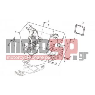 Aprilia - TUONO RSV 1000 2009 - Body Parts - Bodywork FRONT - Pipes - AP8150413 - ΒΙΔA 3,9x14 SHIVER 750