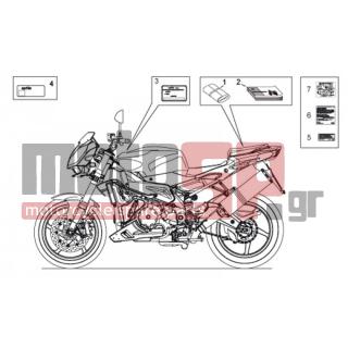 Aprilia - TUONO RSV 1000 2009 - Body Parts - DECALS - AP8166739 - Πινακίδα κατασκευαστή