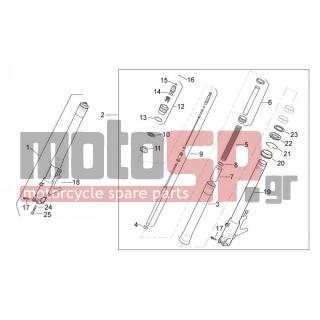 Aprilia - TUONO RSV 1000 2006 - Suspension - Fork front I - AP8123832 - Σωλήνας προφόρτισης κομπλέ
