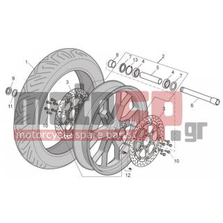 Aprilia - TUONO RSV 1000 2006 - Frame - Front Wheel Factory - AP8125827 - Πείρος εμπρόσθιου τροχού