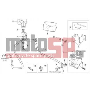 Aprilia - ATLANTIC 125 E3 2011 - Brakes - BACK BRAKE Caliper