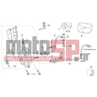 Aprilia - ATLANTIC 125 E3 2011 - Brakes - Caliper BRAKE FRONT - AP8133814 - Εξαέρωση