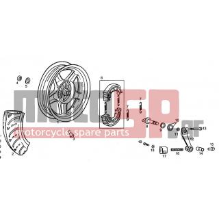 Derbi - ATLANTIS LC 2000 - Πλαίσιο - rear wheel - 00G02404151 - ΤΡΟΧΟΣ ΠΙΣΩ DIESIS 100