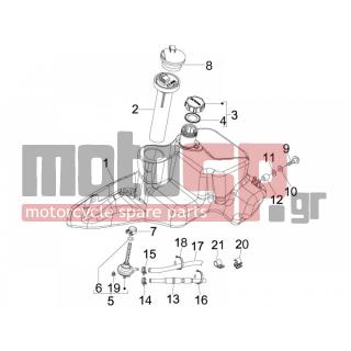 Derbi - BOULEVARD 100CC 4T 2011 - Body Parts - Fuel tank - CM002904 - ΚΟΛΛΑΡΟ (9MM)