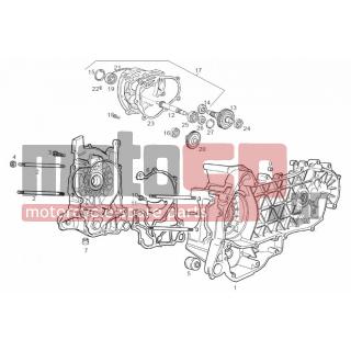 Derbi - BOULEVARD 125-150CC E2 2007 - Κινητήρας/Κιβώτιο Ταχυτήτων - OIL PAN - 289731 - Βίδα με ροδέλα M6x30