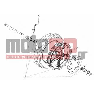 Derbi - BOULEVARD 125CC 4T E3 2009 - Frame - FRONT wheel - 601462 - Ελαστικό (Pirelli) 120/70 R12