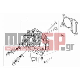Derbi - BOULEVARD 125CC 4T E3 2012 - Engine/Transmission - Head - 844719 - Τυφλό παξιμάδι